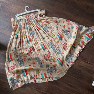 White Stag Multicolor Floral Maxi Skirt